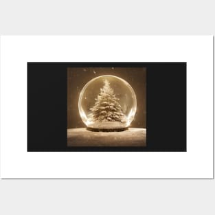 Merry Christmas Snowglobe Posters and Art